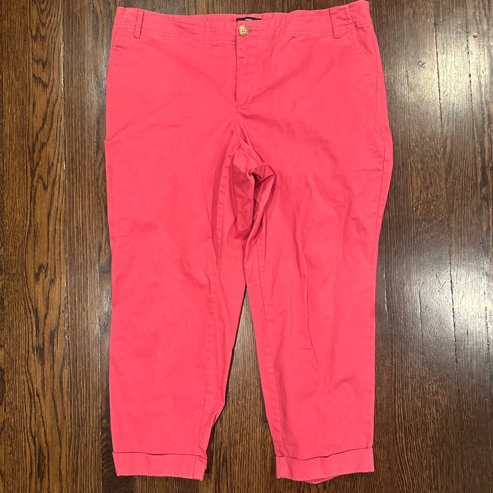 Gap Hadley Pink Stretch Capri Pants
